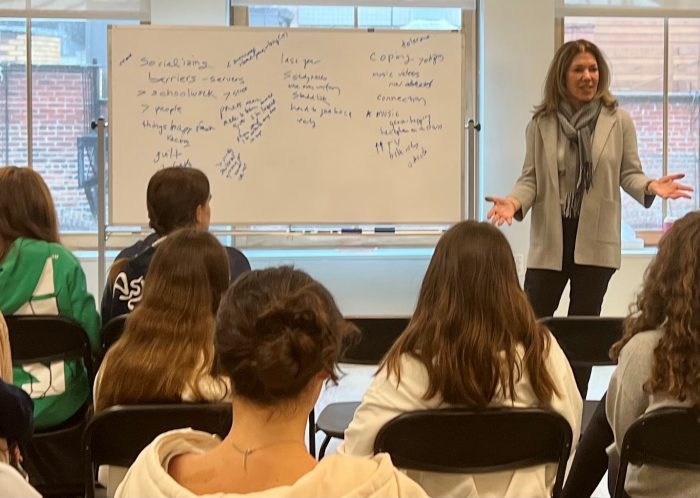 Dr. Roni Cohen-Sandler at Convent of the Sacred Heart School in New York City